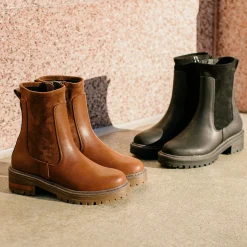 Women Yellow Box Boots & Booties><noscript><img width=