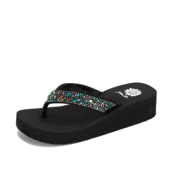 Women Yellow Box Flip Flops>Africa Wedge Sandal