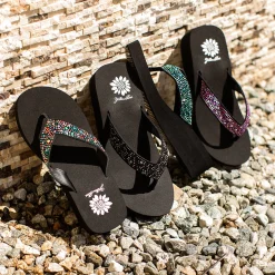 Women Yellow Box Flip Flops><noscript><img width=