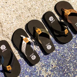 Women Yellow Box Flip Flops><noscript><img width=
