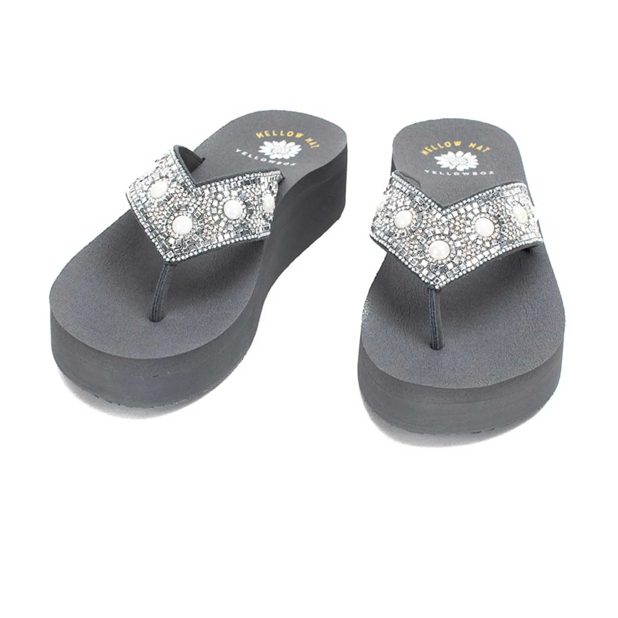 Women Yellow Box Flip Flops>Blakely