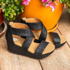 Women Yellow Box Heels & Wedges><noscript><img width=