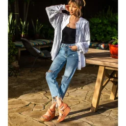 Women Yellow Box Heels & Wedges><noscript><img width=