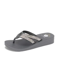 Women Yellow Box Flip Flops>Cadeen