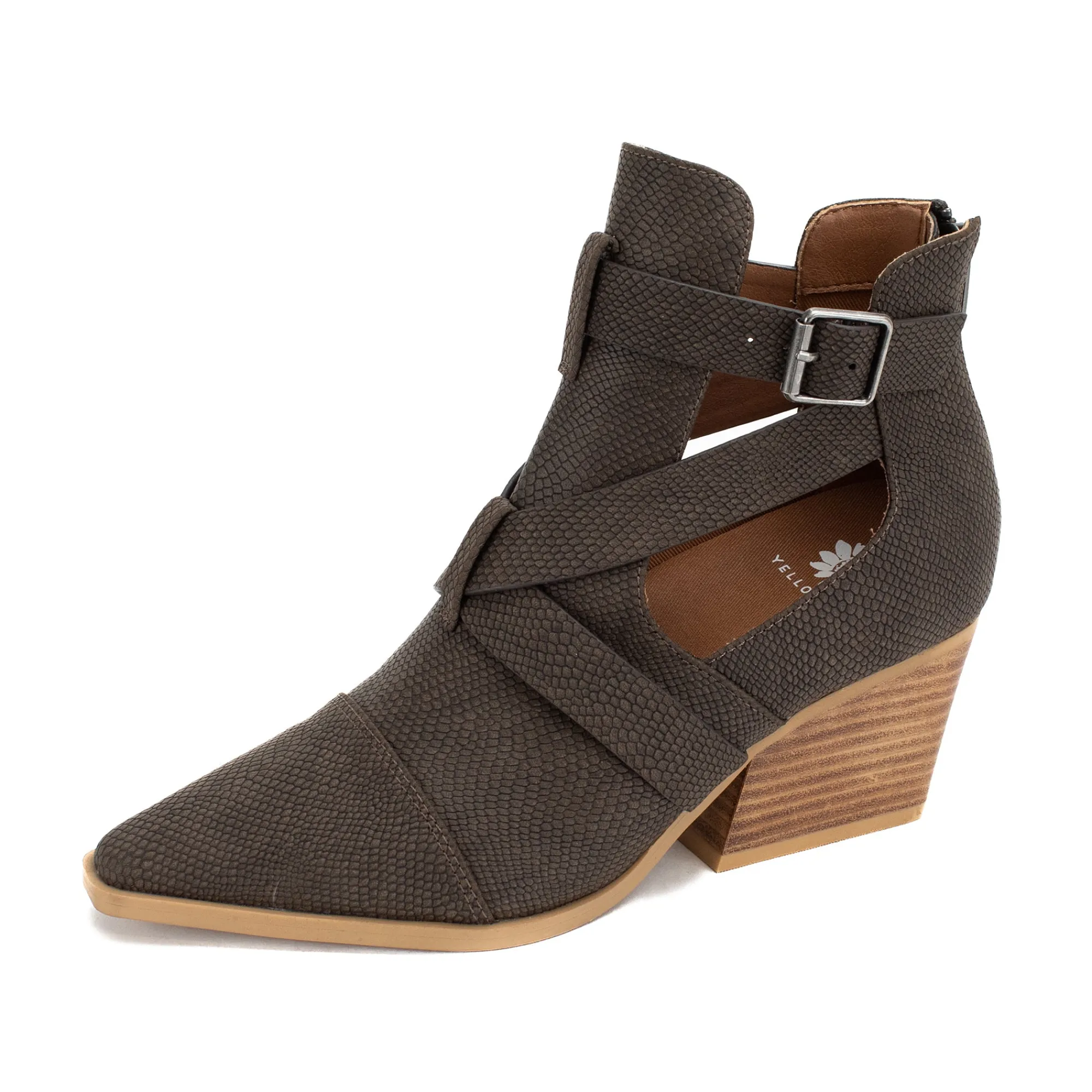 Women Yellow Box Boots & Booties>Canoly Cut-Out Bootie