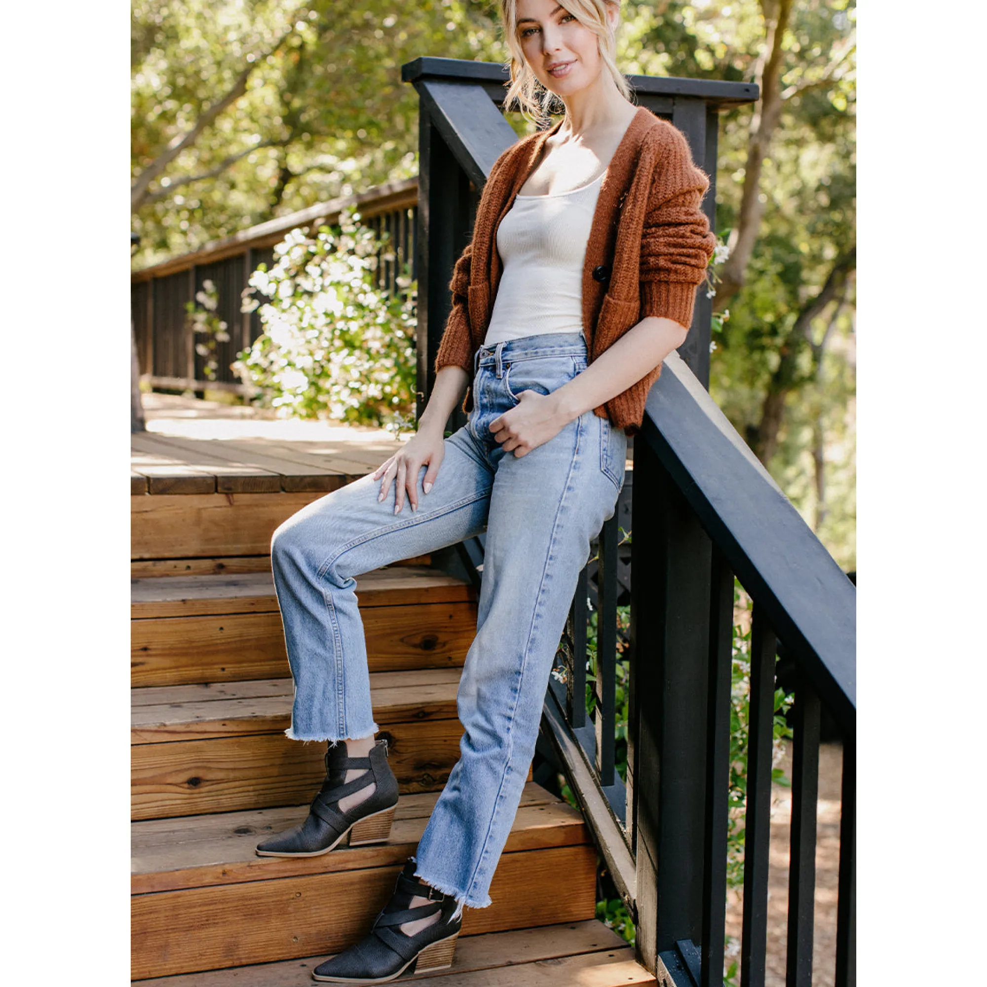 Women Yellow Box Boots & Booties>Canoly Cut-Out Bootie