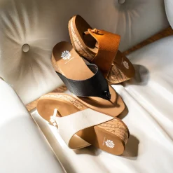 Women Yellow Box Heels & Wedges><noscript><img width=