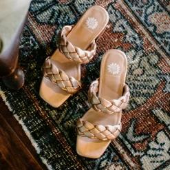 Women Yellow Box Heels & Wedges><noscript><img width=