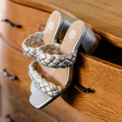 Women Yellow Box Heels & Wedges><noscript><img width=