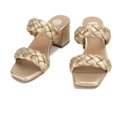 Women Yellow Box Heels & Wedges><noscript><img width=