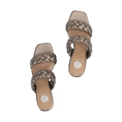 Women Yellow Box Heels & Wedges><noscript><img width=