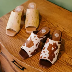 Women Yellow Box Heels & Wedges><noscript><img width=