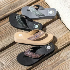 Women Yellow Box Heels & Wedges><noscript><img width=