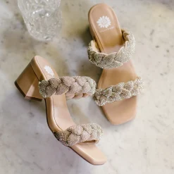 Women Yellow Box Heels & Wedges><noscript><img width=