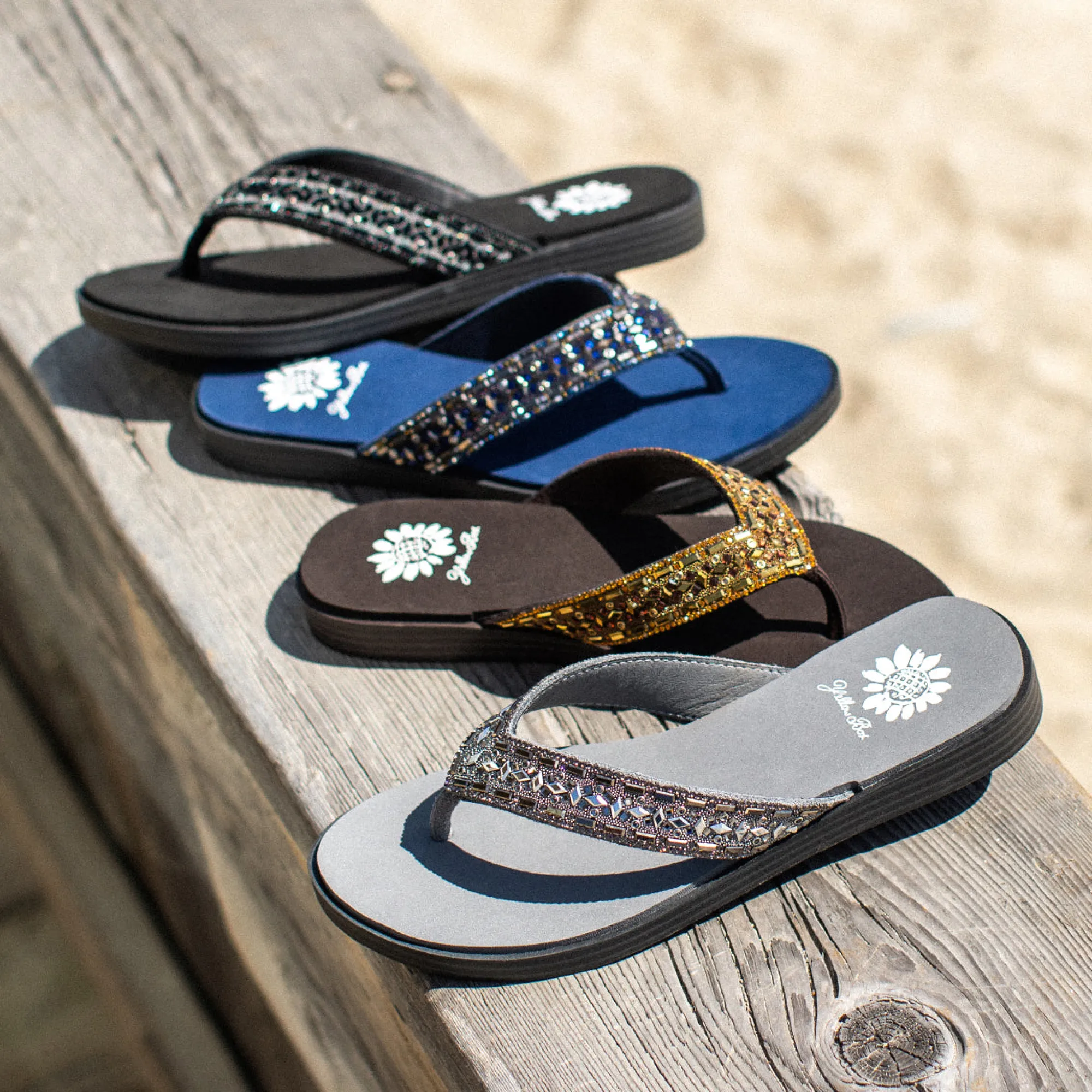 Women Yellow Box Flip Flops>Dashna Sandal