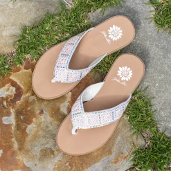 Women Yellow Box Flip Flops><noscript><img width=