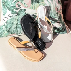 Women Yellow Box Flip Flops><noscript><img width=