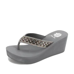 Women Yellow Box Flip Flops>Etta Wedge Sandal