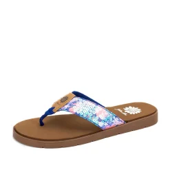 Women Yellow Box Flip Flops>Faintly