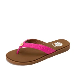 Women Yellow Box Sandals>Fallen Logo Sandal