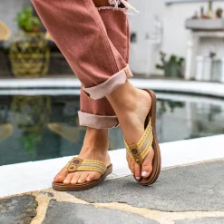 Women Yellow Box Flip Flops><noscript><img width=