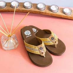 Women Yellow Box Sandals><noscript><img width=