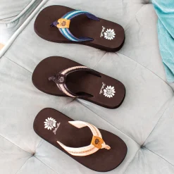 Women Yellow Box Flip Flops><noscript><img width=