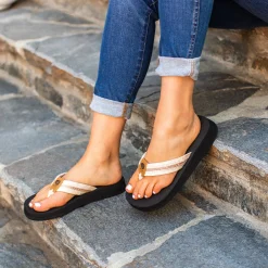 Women Yellow Box Flip Flops><noscript><img width=