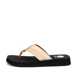 Women Yellow Box Flip Flops>Fateful