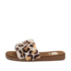 Women Yellow Box Slippers>Felah Fur Sandal
