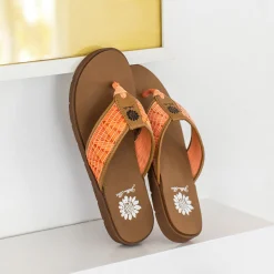 Women Yellow Box Flip Flops><noscript><img width=