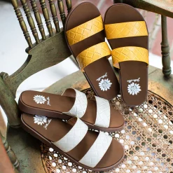 Women Yellow Box Sandals><noscript><img width=
