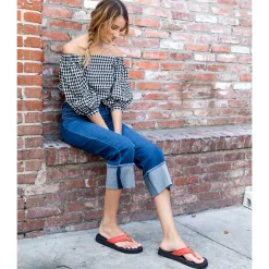 Women Yellow Box Flip Flops><noscript><img width=