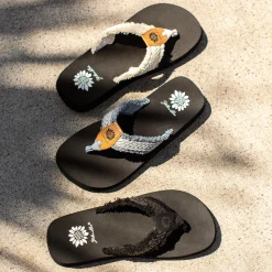 Women Yellow Box Flip Flops><noscript><img width=