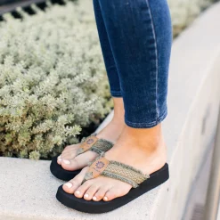 Women Yellow Box Flip Flops><noscript><img width=