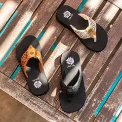 Women Yellow Box Flip Flops><noscript><img width=