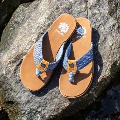 Women Yellow Box Flip Flops><noscript><img width=