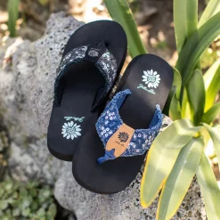 Women Yellow Box Flip Flops><noscript><img width=