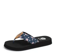 Women Yellow Box Flip Flops>Firework Flip Flop