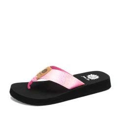 Women Yellow Box Flip Flops>Flamina