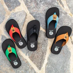 Women Yellow Box Flip Flops><noscript><img width=