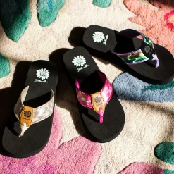 Women Yellow Box Flip Flops><noscript><img width=