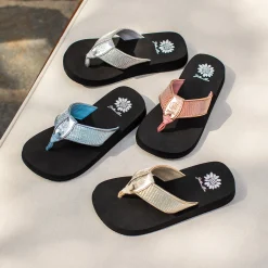 Women Yellow Box Flip Flops><noscript><img width=