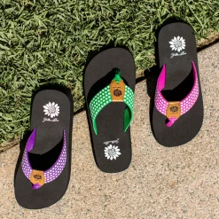 Women Yellow Box Flip Flops><noscript><img width=