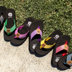 Women Yellow Box Flip Flops><noscript><img width=