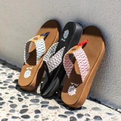 Women Yellow Box Flip Flops><noscript><img width=