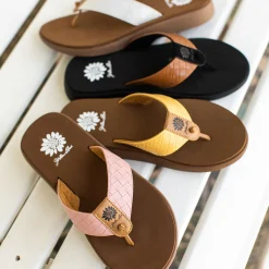 Women Yellow Box Sandals><noscript><img width=