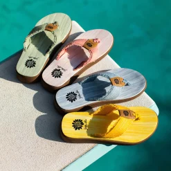 Women Yellow Box Flip Flops><noscript><img width=