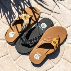 Women Yellow Box Flip Flops><noscript><img width=