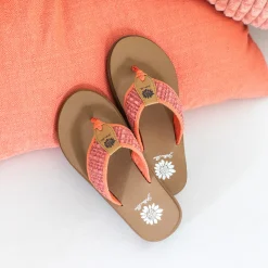 Women Yellow Box Flip Flops><noscript><img width=